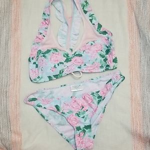 Bikini Blu C top is L bottom is M floral